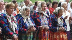 Chodské slavnosti v Domalicích a tradiní pou na vrch Veselá hora místními...