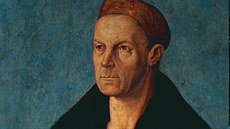 Jakob Fugger na portrétu od Albrechta Dürera. Jakob Fugger na portrétu od Albrechta Dürera.
