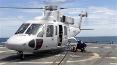 Sikorsky S-76, výroba souástí vrtulník Sikorsky je ve Vodochodech tuto chvíli...