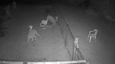 Dva muži házeli zahradním nábytkem po lamách u domova důchodců na severozápadě... Dva muži házeli zahradním nábytkem po lamách u domova důchodců na severozápadě...