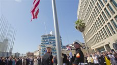 Nad Havanou zavlála americká vlajka, symbolizuje oteplení vztah mezi USA a...