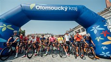 Momentka ze startu 3. etapy Czech Cycling Tour