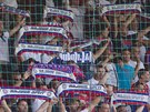 Fanouci chorvatského Hajduku Split bhem zápasu play-off Evropské ligy proti...