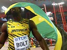 JAMAJSK EUFORIE. Usain Bolt slav zlato na stovce na MS v Pekingu.