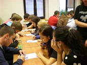 Studenti Obchodní akademie v ikovské Kubelíkov ulici (ilustraní foto).