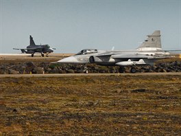 Pistn eskch gripen po poslednm cvinm letu nad Islandem