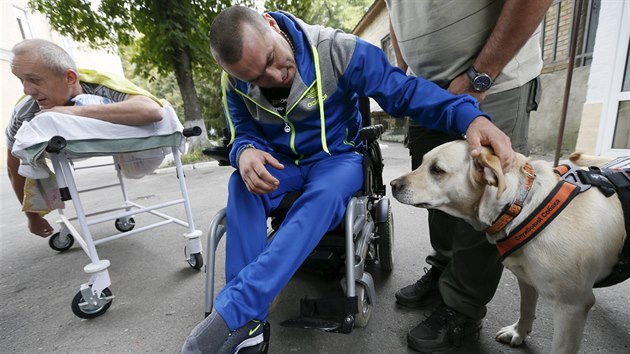 Zrann ukrajint vojci v kyjevsk nemocnici (21. srpna 2015)