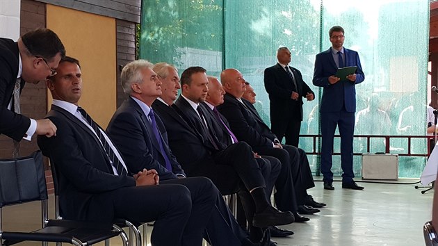 Prezident Milo Zeman dorazil na zahjen vstavy Zem ivitelka v eskch Budjovicch.
