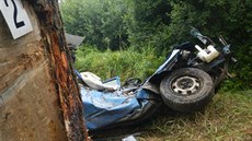 Nehodu u lunku na Jindichohradecku nepeila 25letá spolujezdkyn