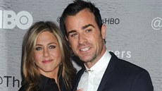 Jennifer Anistonová a Justin Theroux Jennifer Anistonová a Justin Theroux