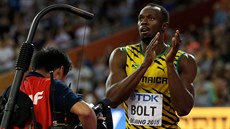 Jamajský obhájce titulu Usain Bolt v semifinále bhu na 100 metr nezáil, ale...