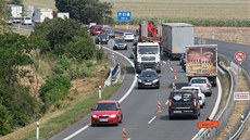 Opravy na rychlostní silnici R46. Opravy na rychlostní silnici R46.