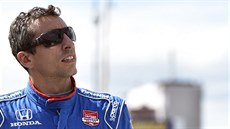 Justin Wilson před závodem série Indy Car Justin Wilson před závodem série Indy Car