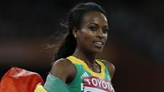 Genzebe Dibabaová ovládla na MS v Pekingu běh na 1500 metrů. Genzebe Dibabaová ovládla na MS v Pekingu běh na 1500 metrů.