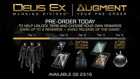 Deus Ex: Makind Divided - Augment Your Pre-Order