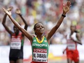 Etiopanka Dibabaov vyhrla na MS v Pekingu maraton.