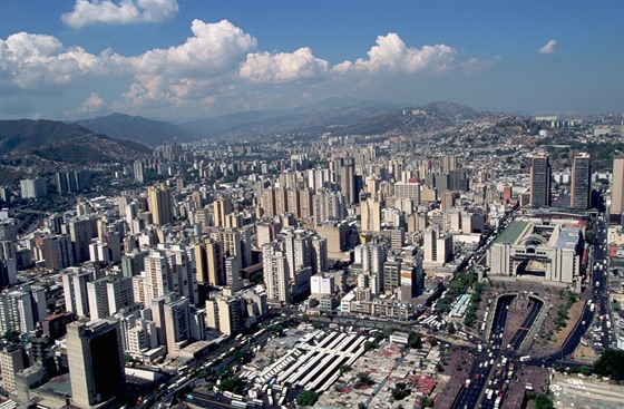 Msto Caracas v roce 1970
