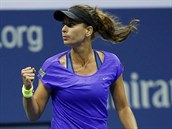 DA SE. Petra Cetkovsk ve druhm kole US Open.