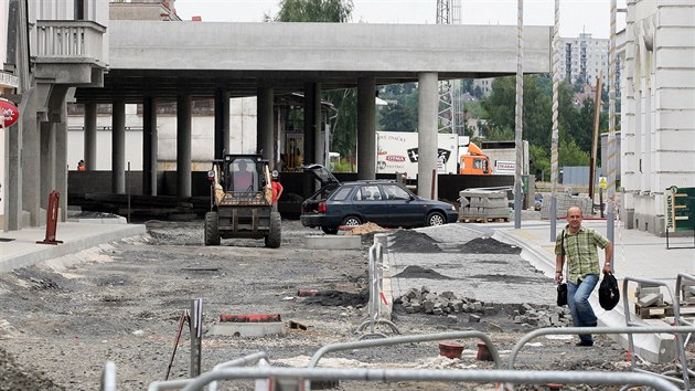 Rekonstrukc v souvislosti s vstavbou dopravnho terminlu u proly ulice v okol ndra.