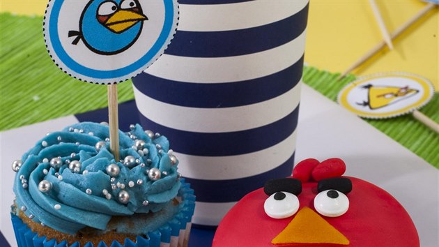 Cupcakes s motivem Angry Birds