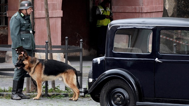 Naten filmu Anthropoid pokraovalo na Pohoelci v Praze 1.