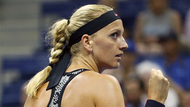 DAÍ SE. Petra Kvitová v prvním kole v US Open.