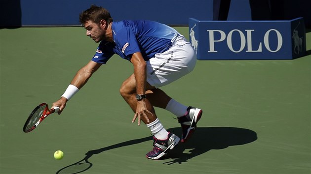 Stan Wawrinka vybr tk m v osmifinle US Open.