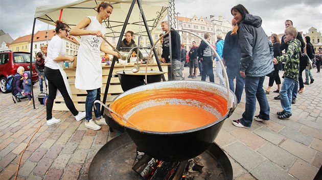 Festival polvek na nmst Republiky v Plzni. (6. srpna 2015)