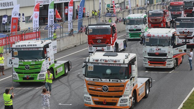 Momentka ze závod China Truck Racing Championship.