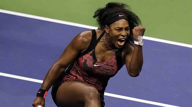 Obrovskou radost mla Serena Williamsov po vyden vhe nad krajankou Bethani Mattekovou-Sandsovou.