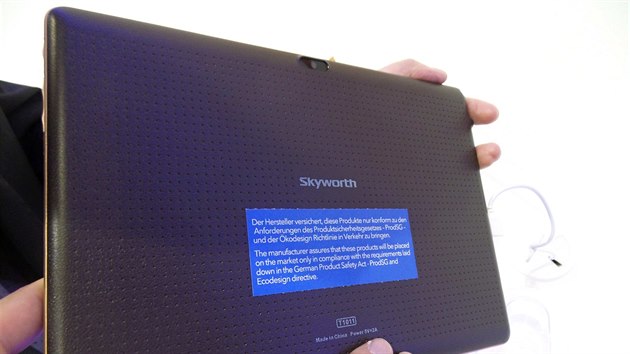 Proveden tabletu Skyworth T1011 s pjmem pozemnho digitlnho vysln DVB-T neohrom.