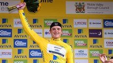 Český cyklista Petr Vakoč po vítězství ve 2. etapě závodu Kolem Británie... Český cyklista Petr Vakoč po vítězství ve 2. etapě závodu Kolem Británie...
