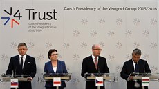 Mimořádný summit předsedů vlád zemí Visegrádské skupiny k řešení migrační krize... Mimořádný summit předsedů vlád zemí Visegrádské skupiny k řešení migrační krize...
