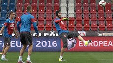 Čechy čeká souboj s Kazachstánem. Trénink otevřeli divákům Čechy čeká souboj s Kazachstánem. Trénink otevřeli divákům
