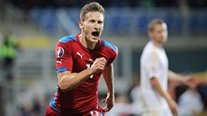 HRDINA. eské fotbalisty zachránil proti Kazachstánu dvma góly útoník Milan...