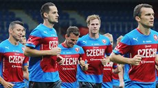 Momentka z tréninku české fotbalové reprezentace Momentka z tréninku české fotbalové reprezentace