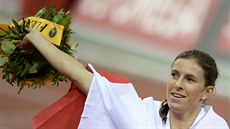 Zuzana Hejnová po vítězství na mítinku v Curychu Zuzana Hejnová po vítězství na mítinku v Curychu