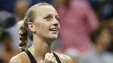 Petra Kvitová slaví postup do tvrtfinále US Open