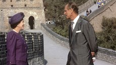 Královna Albta II. a princ Philip na návtv íny (14. íjna 1986)