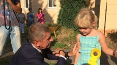 Ministr financí Andrej Babi navtívil Z Sadská na Nymbursku (1. 9. 2015).