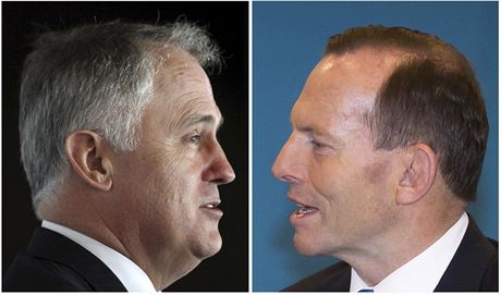Tonyho Abbotta (vpravo) nahradí ve funkci premiéra Austrálie Malcolm Turnbull.