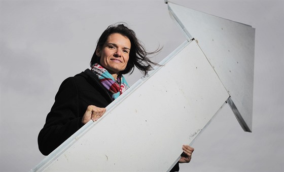 Parautistka Daniela Macichová z Aeroklubu Plze Bory. (7. záí 2015)