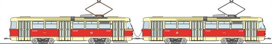 Nejstar dochovanou tramvaj T3 je vz z roku 1962 . 6149 (expont Muzea...