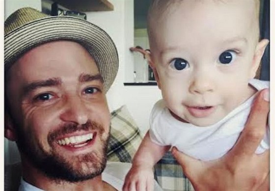 Justin Timberlake a jeho syn Silas