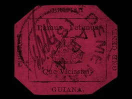 Nejdraí a nejvzácnjí známka svta - Britská Guiana "One Cent magenta" z...