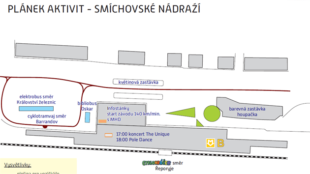 Zat MHD jinak - plnek akce na Smchovskm ndra v Praze (16.9.2015)