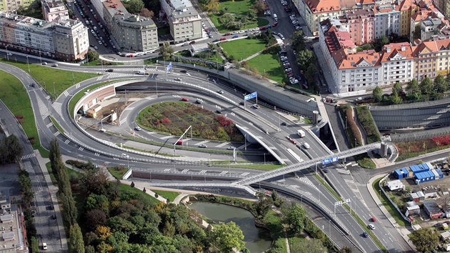 Staveniště tunelového komplexu na Malovance: rok 2014