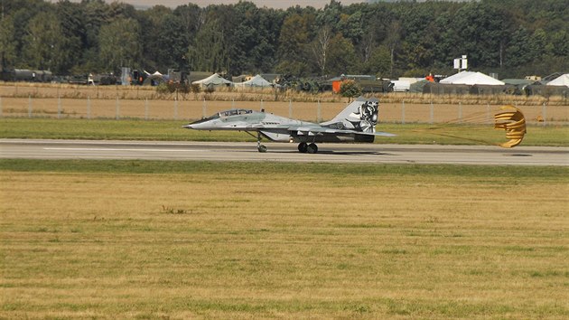 Letoun MiG-29 slovenskch vzdunch sil na Dnech NATO v Ostrav