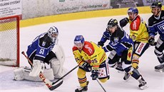 Momentka z utkání České Budějovice vs Havířov (modrá). Momentka z utkání České Budějovice vs Havířov (modrá).