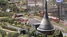 Model Ještědu v expozici Libereckého kraje v Království železnic na pražském... Model Ještědu v expozici Libereckého kraje v Království železnic na pražském...